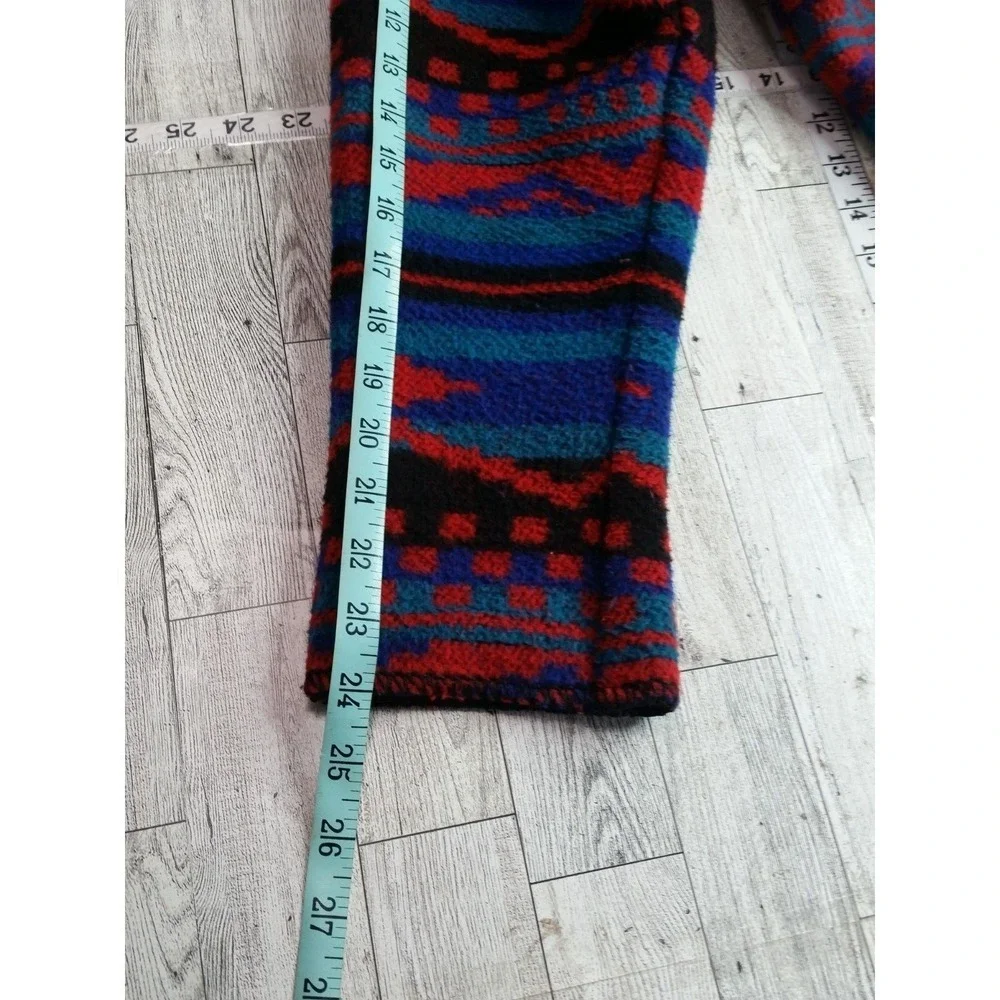 Vintage 80s‎ Jo Hardin Red Blue Southwestern Western Aztec Jacket Coat Size 8